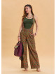 Womens Ethnic Jumpsuit with Zipper Detail and Pockets 4672